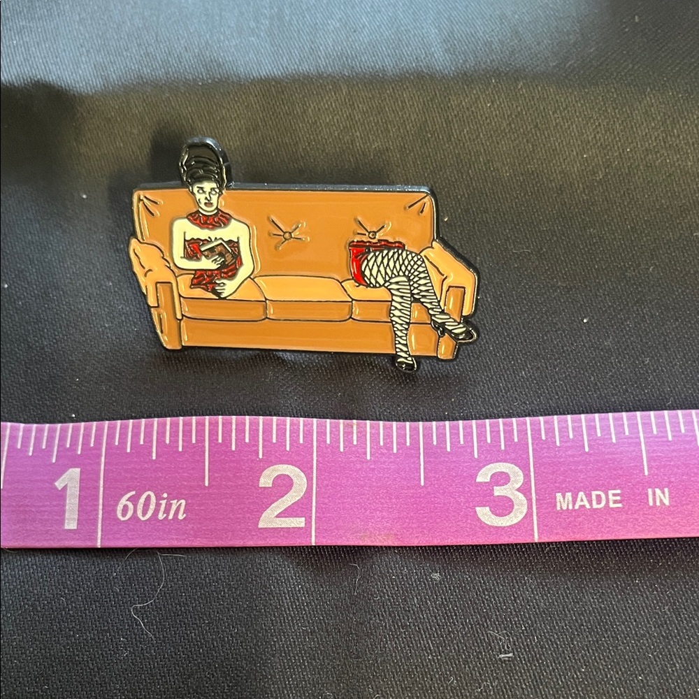 Beetlejuice Couch Enamel Pin 🖤🛋️ | Lydia Deetz Inspired